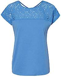 Vero Moda Dámska blúzka Saga S / S Wide Top Ga Jrs Granada Sky XS