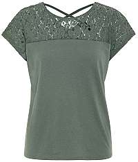 Vero Moda Dámska blúzka Saga S / S Wide Top Ga Jrs Laurel Wreath M