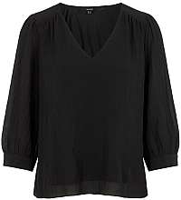 Vero Moda Dámska blúzka VMARWEN 3/4 TOP WVN Black M