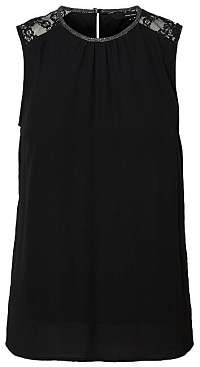 Vero Moda Dámska blúzka VMDORTHEA SL TOP WVN Black XS
