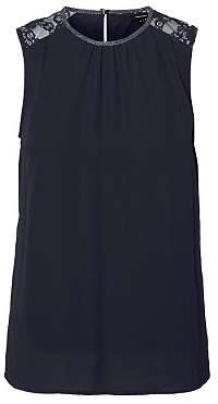 Vero Moda Dámska blúzka VMDORTHEA SL TOP WVN Night Sky M