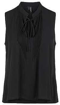 Vero Moda Dámska blúzka VMELIZABETH S/L TOP WVN Black M