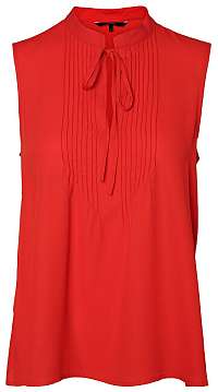 Vero Moda Dámska blúzka VMELIZABETH S/L TOP WVN Chinese Red L