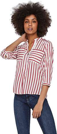 Vero Moda Dámska blúzka VMERIKA 10188642 Snow White GOJI BERRY XS