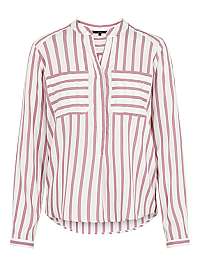 Vero Moda Dámska blúzka VMERIKA STRIPE L/S SHIRT EXP Hawthorn Rose White S