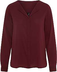 Vero Moda Dámska blúzka VMGRACE L / S SHIRT COLOR Port Royale M