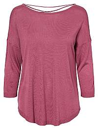 Vero Moda Dámska blúzka VMRAINI NEW 3/4 STRING Blouse Hawthorn Rose L