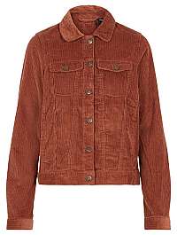 Vero Moda Dámska bunda VMMIKKY LS BOXY corduroy JACKET COLOR Mahogany L