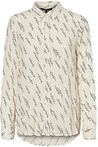 Vero Moda Dámska košeľa VMGUNHILD LS SHIRT WVN GA Birch AOP.GUNHILD S