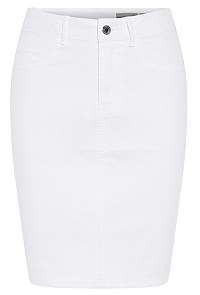 Vero Moda Dámska sukňa Hot Nine Hw DNM Pencil Skirt Mix Noos Bright White L