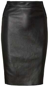 Vero Moda Dámska sukňa VMBUTTERSIA HW COATED SKIRT Noosa Black M