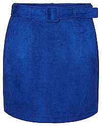 Vero Moda Dámska sukňa VMCHILI faux SUEDE HW SHORT SKIRT Sodalite Blue L
