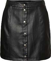 Vero Moda Dámska sukňa VMCONNERYRAY HW COATED SHORT SKIRT BOOS Black XL