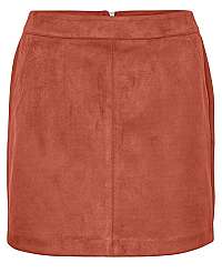 Vero Moda Dámska sukňa VMDONNADINA faux SUEDE SHORT SKIRT COL Bruschetta L