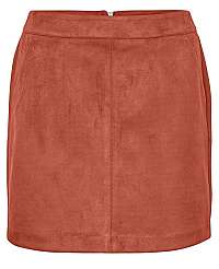 Vero Moda Dámska sukňa VMDONNADINA faux SUEDE SHORT SKIRT COL Bruschetta L