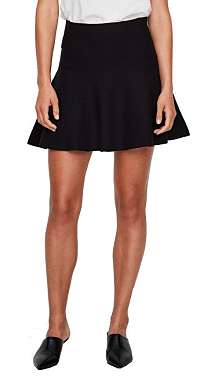 Vero Moda Dámska sukňa VMFRESNO SHORT KNIT SKIRT NOOS Black M