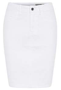 Vero Moda Dámska sukňa VMHOT NINE HW DNM PENCIL SKIRT Noosa CI Bright White L