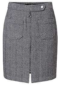 Vero Moda Dámska sukňa VMTOYA AK HW Herringbone SKIRT KI Black XS