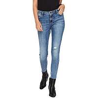 Vero Moda Dámske džínsy VMLYDIA LR SKINNY DESTRA JS LI320 GA Noosa Medium Blue Denim L