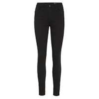 Vero Moda Dámske džínsy VMSEVEN SHAPE MR S ANK ZIP JEANS NOOS Black L