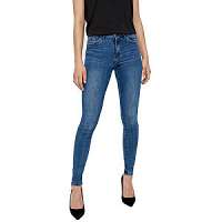 Vero Moda Dámske džínsy VMTANYA MR S PIPING JEANS VI349 Noosa Medium Blue Denim S