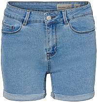 Vero Moda Dámske kraťasy Hot Seven Nw Dnm Fold Shorts Mix Noos Light Blue XL