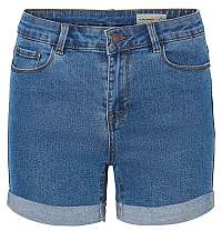 Vero Moda Dámske kraťasy Hot Seven Nw Dnm Fold Shorts Mix Noos Medium Blue Denim L