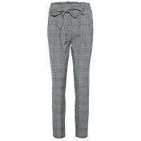 Vero Moda Dámske nohavice VMEVA HR LOOSE PAPERBAG CHECK PANT NOOS Grey/White S