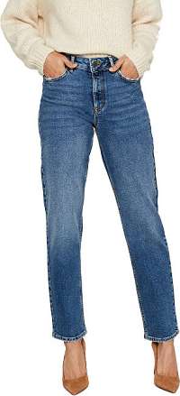 Vero Moda Dámske relaxed straight fit džínsy VMSARA 10217406 Medium Blue Denim