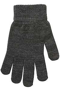 Vero Moda Dámske rukavice VMVILDE SMARTPHONE FINGERGLOVES Dark Grey Melange