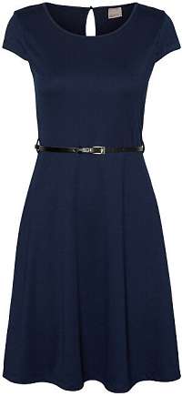 Vero Moda Dámske šaty Vigga Flair Caps Leevi Dress Noosa Black Iris XS