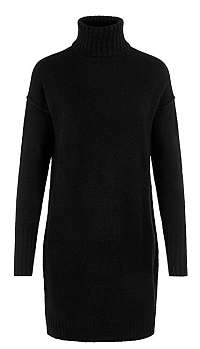 Vero Moda Dámske šaty VMLUCI LS ROLLNECK DRESS Black M