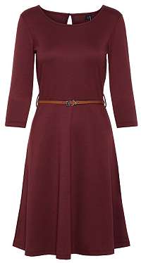 Vero Moda Dámske šaty VMVIGGA FLAIR 3/4 SLEEVE DRESS Port Royale XL