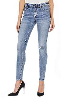 Vero Moda Dámske skinny džínsy VMLYDIA 10225480 Medium Blue Denim L