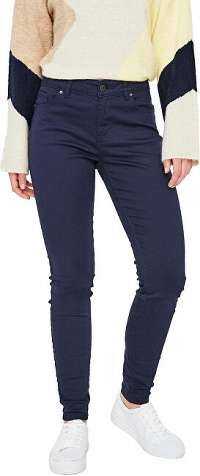 Vero Moda Dámske slim fit džínsy VMHOT SEVEN 10210798 Night Sky XS