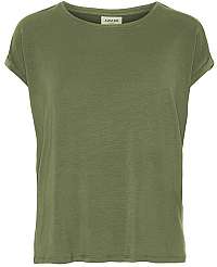 Vero Moda Dámske tričko VMAVA PLAIN SS TOP GA Noosa Ivy Green L