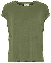 Vero Moda Dámske tričko VMAVA PLAIN SS TOP GA Noosa Ivy Green S