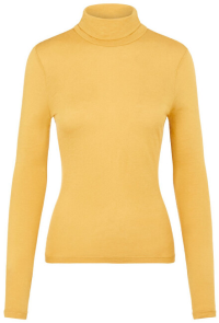 Vero Moda Dámske tričko VMCLARA L / S ROLL NECK GA VO Amber Gold XS