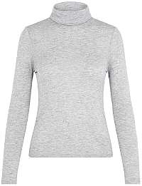 Vero Moda Dámske tričko VMCLARA L / S ROLL NECK GA VO Light Grey Melange L