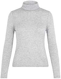 Vero Moda Dámske tričko VMCLARA L / S ROLL NECK GA VO Light Grey Melange S