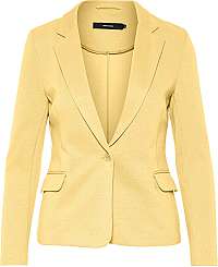 Vero Moda Dámsky blejzer VMJULIA LS BLAZER DNM COLOR Pale Banana