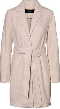 Vero Moda Dámsky kabát VMBRUSHED NINA 3/4 JACKET BOOS Mist y Rose M