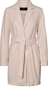 Vero Moda Dámsky kabát VMBRUSHED NINA 3/4 JACKET BOOS Mist y Rose XS