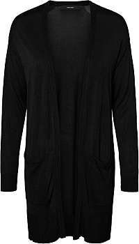 Vero Moda Dámsky kardigan VMVICA LS OPEN CARDIGAN Noosa GA Black XS
