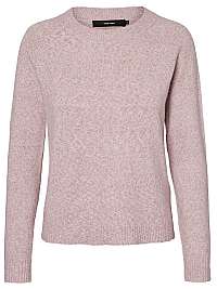 Vero Moda Dámsky sveter VMDOFFY LS O-NECK Blouse GA Noosa Wood rose MELANGE XS