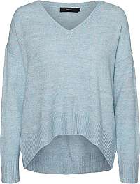 Vero Moda Dámsky sveter VMLUCKYDUARTE LS V-NECK blouse Cool Blue W. Multi Lurex M