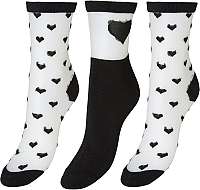 Vero Moda Sada dámskych ponožiek VMVALENTINE SOCK Giftbox Black