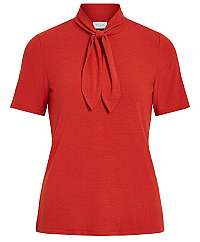 Vila Dámska blúzka VISURI S/S T-SHIRT/KI Ketchup S