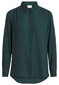 Vila Dámska košeľa VILUCY L / S BUTTON SHIRT - Noosa Pine Grove S