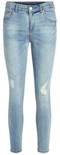 Vila Dámske džínsy VICOMMIT RWSS 7/8 pushup MBD PANT-Noosa Medium Blue Denim L
